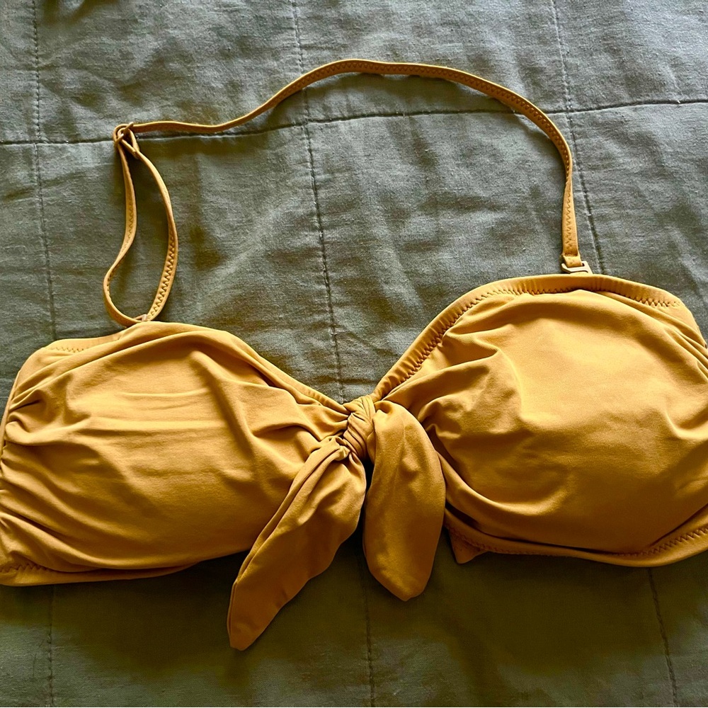 Yellow Bikini Top with Bow